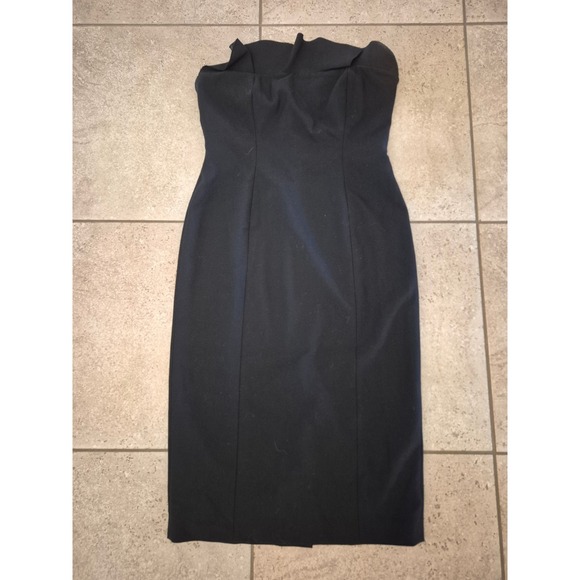 Cinq à Sept Jolie Marceau Strapless Dress - Black - Size 10 - Midi - Cocktail - Picture 2 of 8